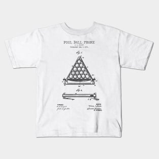 BILLIARD POOL FRAME patent Kids T-Shirt